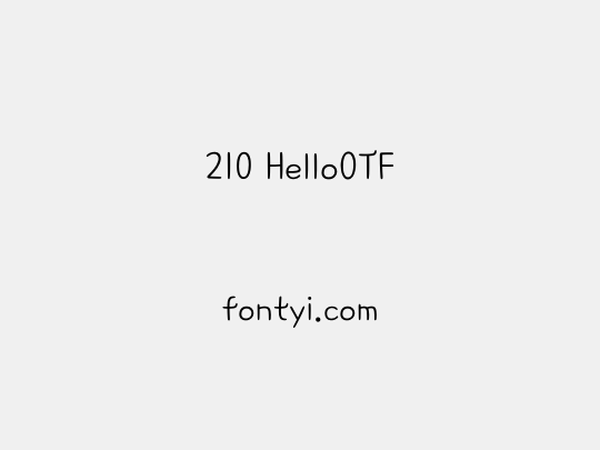 210 HelloOTF