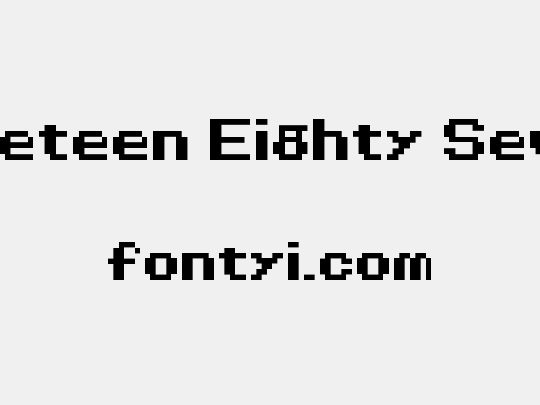 Nineteen Eighty Seven