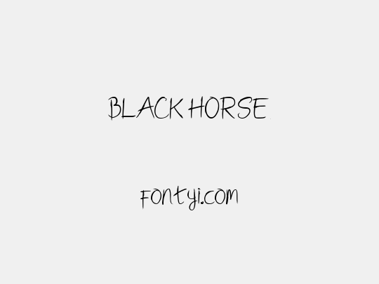 BLACK HORSE