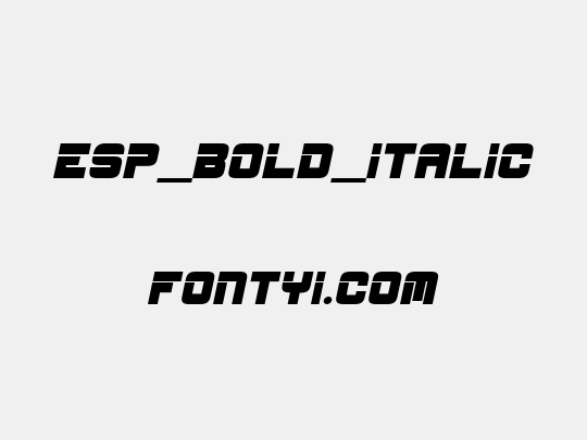 ESP_Bold_Italic
