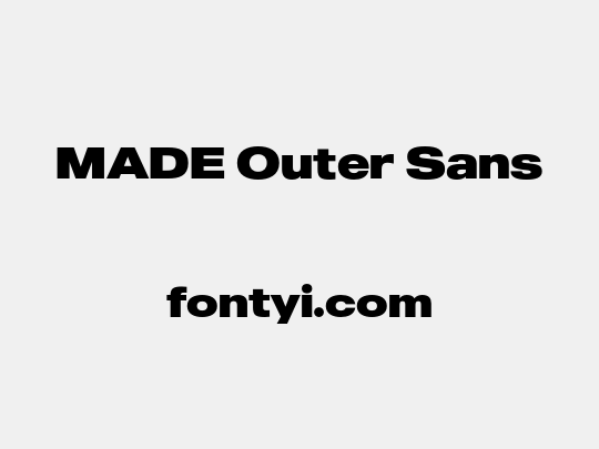 MADE Outer Sans