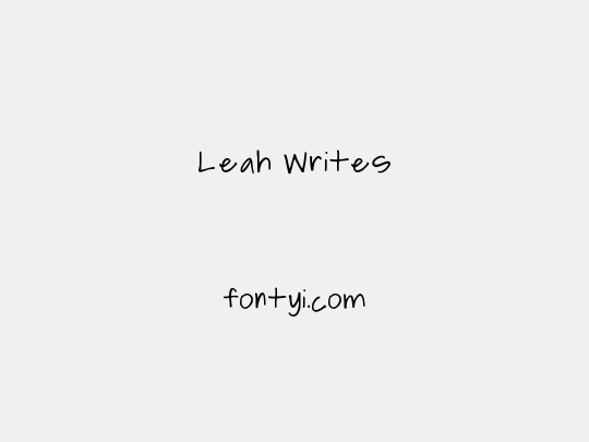 Leah Writes