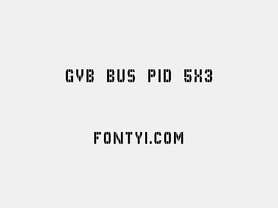 GVB Bus PID 5x3