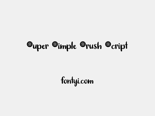 Super Simple Brush Script