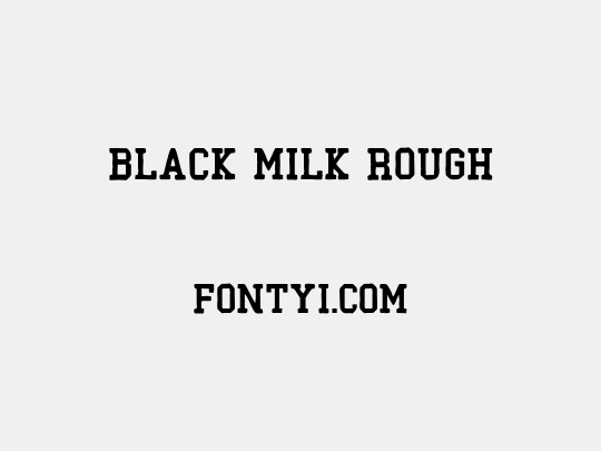 Black Milk Rough