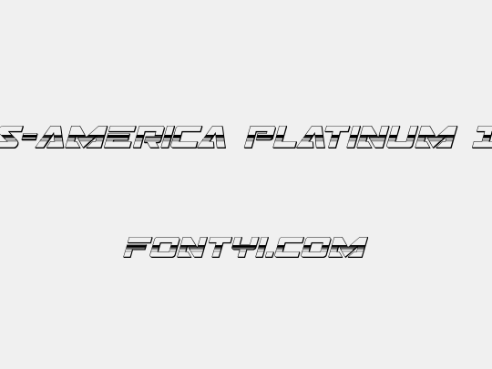 Trans-America Platinum Italic