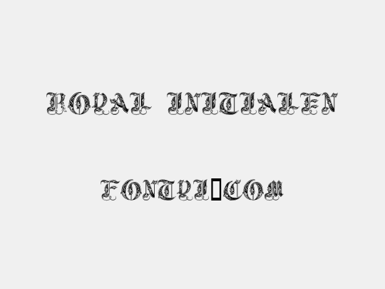 Royal Initialen