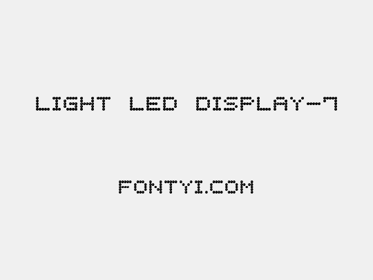 Light LED Display-7
