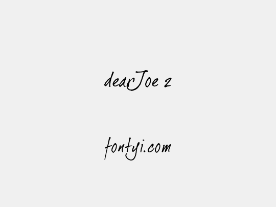 dearJoe 2