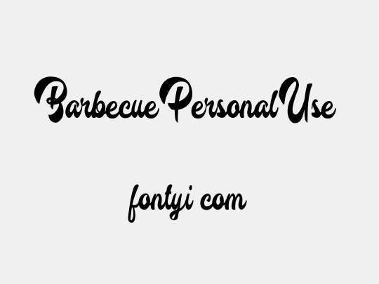 Barbecue Personal Use