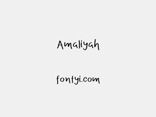Amaliyah