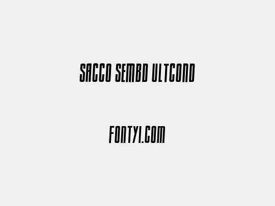 Sacco SemBd UltCond