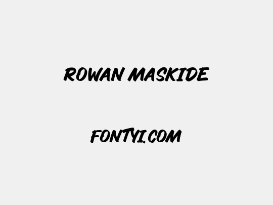 Rowan Maskide