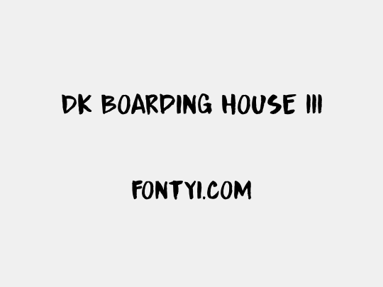 DK Boarding House III