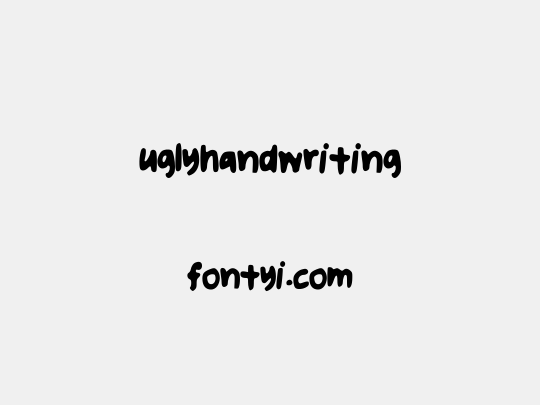 uglyhandwriting