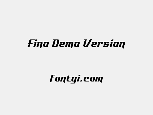 Fino Demo Version