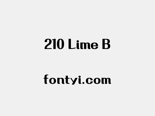 210 Lime B