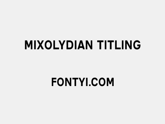 Mixolydian Titling