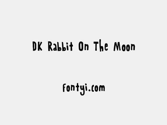 DK Rabbit On The Moon