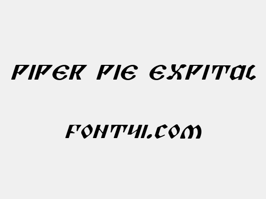 Piper Pie ExpItal
