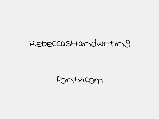 RebeccasHandwriting