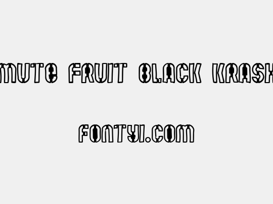Mute Fruit Black Krash