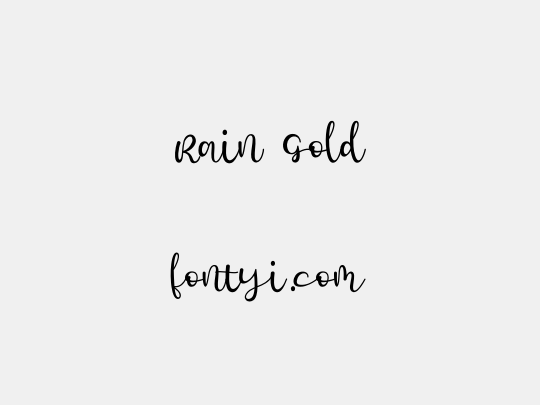 Rain Gold
