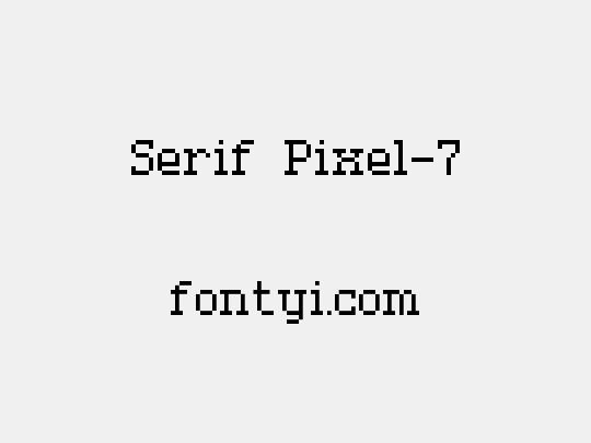 Serif Pixel-7