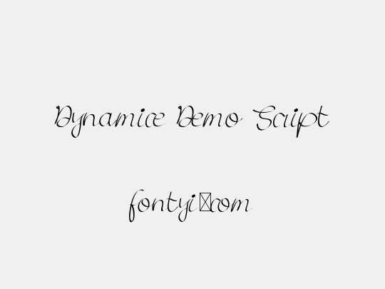 Dynamice Demo Script