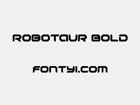 Robotaur Bold