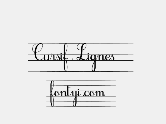 Cursif & Lignes