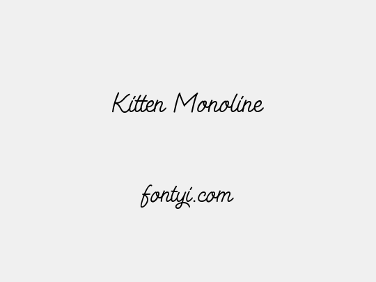 Kitten Monoline