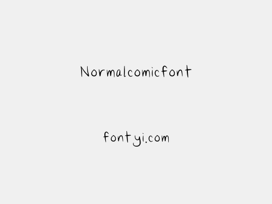 Normalcomicfont