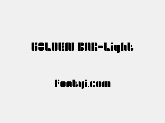GOLDEN BAR-Light