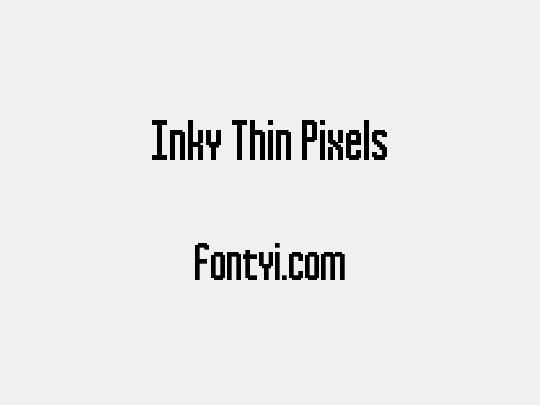 Inky Thin Pixels
