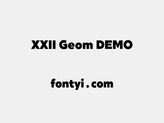 XXII Geom DEMO