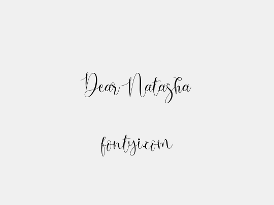 Dear Natasha