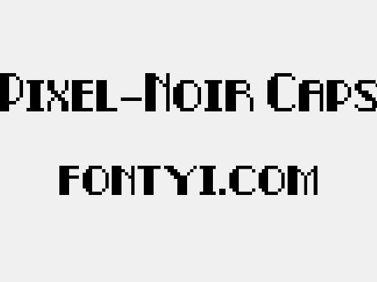 Pixel-Noir Caps