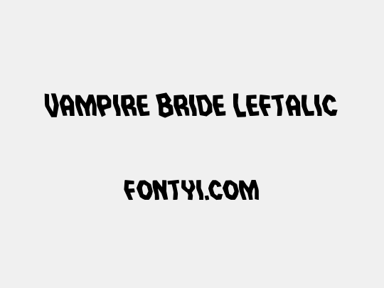 Vampire Bride Leftalic