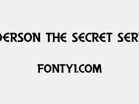 Anderson The Secret Service