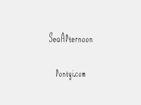 SeaAfternoon