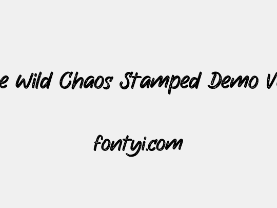 The Wild Chaos Stamped Demo Ver