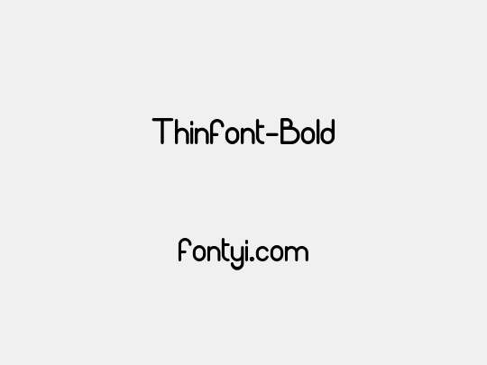 Thinfont-Bold
