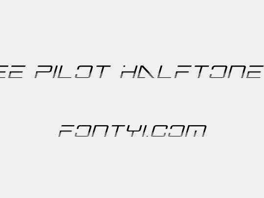 Banshee Pilot Halftone Italic