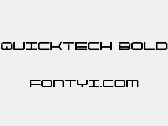 QuickTech Bold