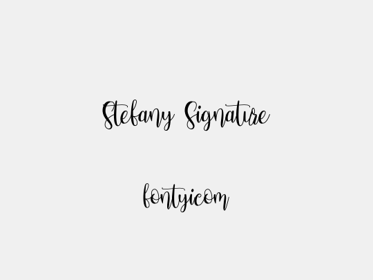 Stefany Signature