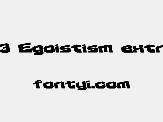 D3 Egoistism extra