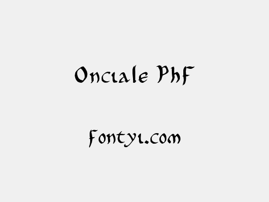 Onciale PhF