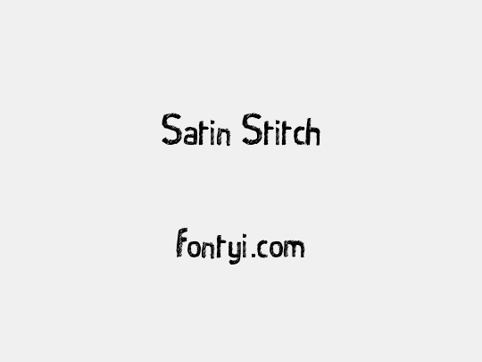 Satin Stitch
