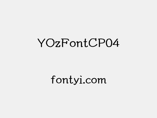 YOzFontCP04